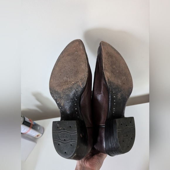 Biltrite Womens Sz 11 Brown Leather Cowboy Cowgirl Boots Brown Vintage - Picture 6 of 10